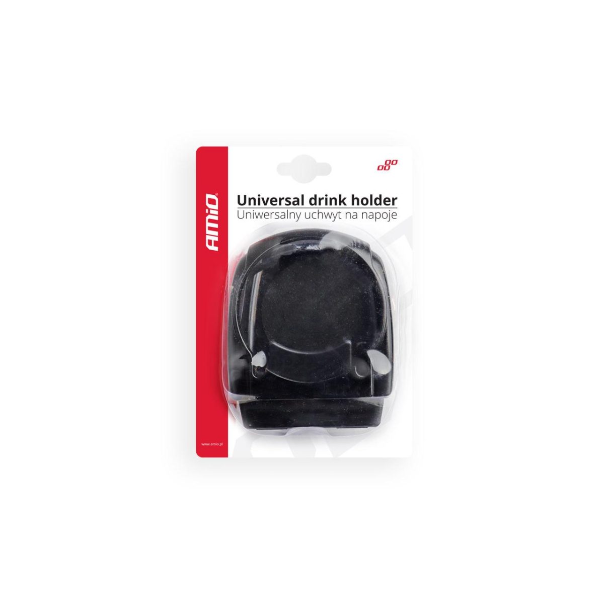 Suport Auto Universal Pentru Pahare, Montaj In Grila De Ventilatie, Culoare Neagra, Dh-03