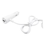 Adaptor bricheta auto tripla 12/24V, iluminata LED, cu intrerupator individual si 1 port USB, 5V, 2.1A - imagine 6