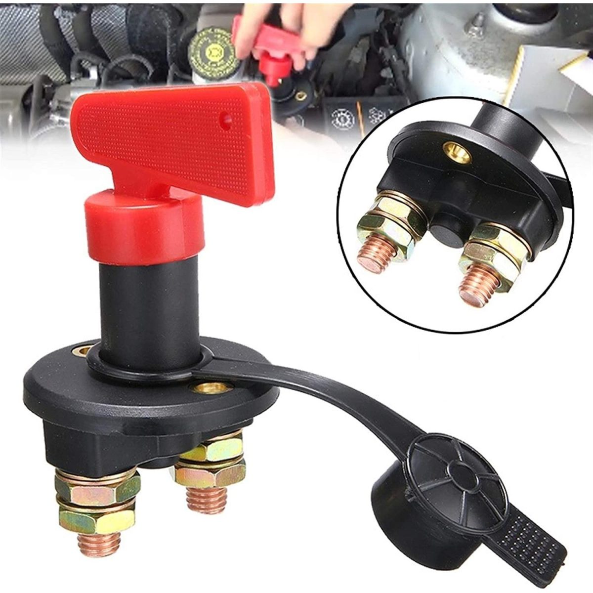 Intrerupator &Amp;Quot;Contact General&Amp;Quot; Dimensiune Mica Pentru Autoutilitara, 12V - 24V, Cu Cheie Din Plastic