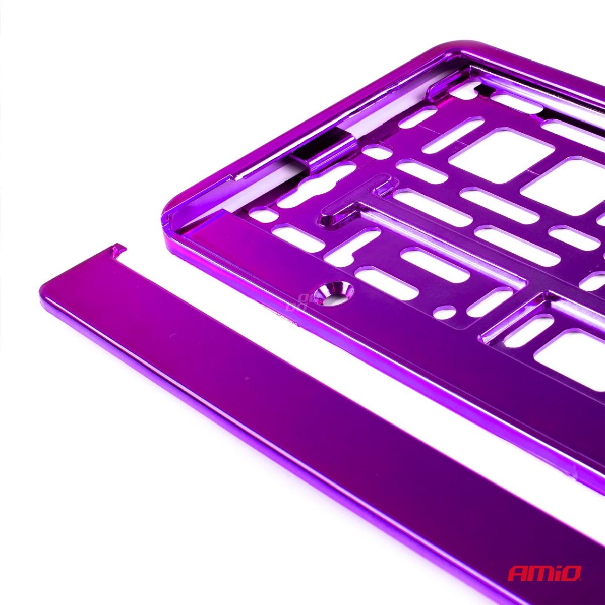 Suport Numar Inmatriculare Din Plastic, Calitate Premium, Culoare Violet