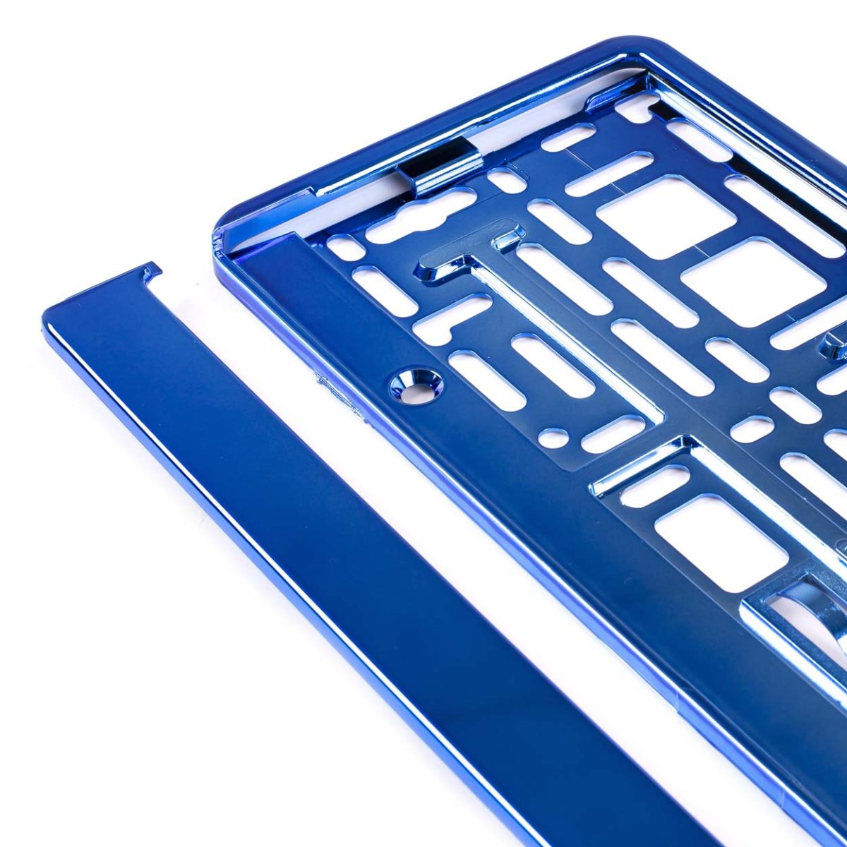 Suport Numar Inmatriculare Din Plastic, Calitate Premium, Culoare Albastra