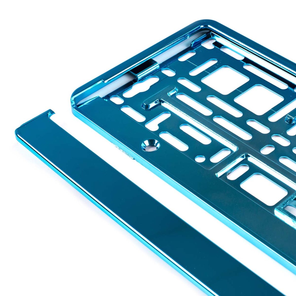 Suport Numar Inmatriculare Din Plastic, Calitate Premium, Culoare Turquoise