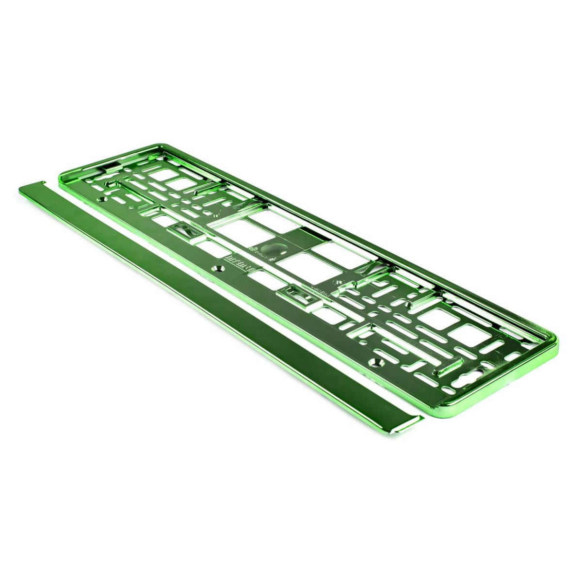 Suport Numar Inmatriculare Din Plastic, Calitate Premium, Culoare Verde