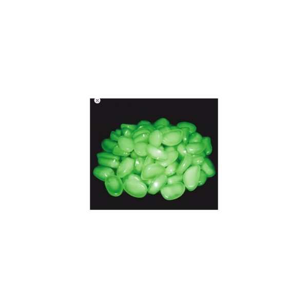 Pietre de gradina, fosforescente, verzi, set 100 buc