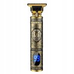 Trimmer Profesional de tuns barba sau parul, lama din titan + ceramica, cu acumulator, accesorii incluse, model Woodman T9 - imagine 3