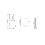 Cric hidraulic 12 tone, inaltime ridicare 210 - 427 mm - imagine 2