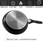 Tigaie clasica, 28 cm, antiaderenta, Black Line, MAGIC HOME