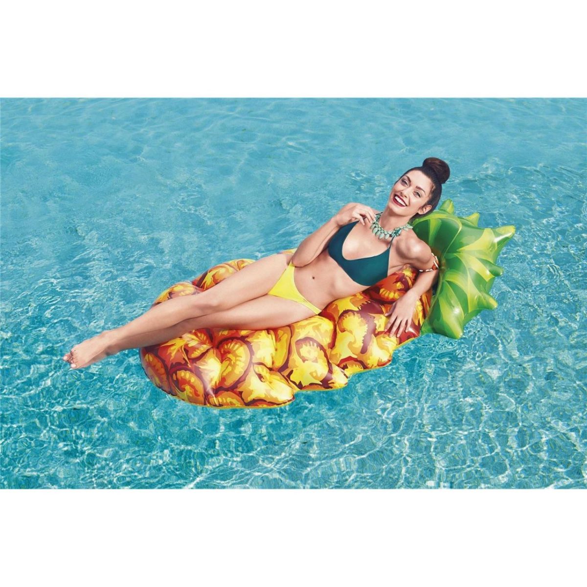 Saltea De Apa Gonflabila, Model Ananas, Multicolor, 174X96 Cm, Bestway 