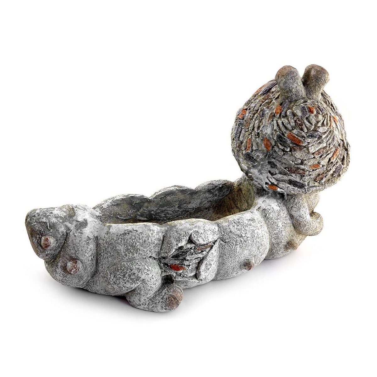 Decoratiune Gradina, Ceramica, Omida Cu Ghiveci, 47X23X28 Cm