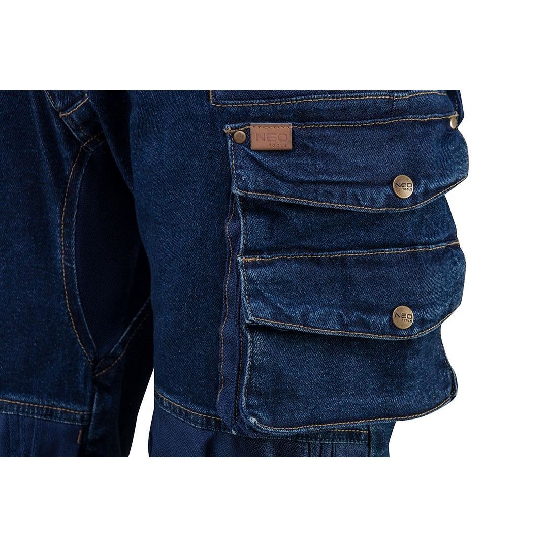 Pantaloni De Lucru Tip Blugi, Cu Intariri Pentru Genunchi, Model Denim, Marimea Xxl/56, Neo