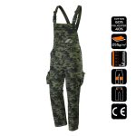 Pantaloni de lucru cu pieptar, salopeta, camuflaj, model Camo, marimea M/50, NEO - imagine 14