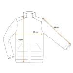 Jacheta fleece polar, premium, albastru/verde, NEO