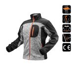 Hanorac tricotat intarit cu tesatura softshell, model Outdoor, marimea L/52, NEO - imagine 4