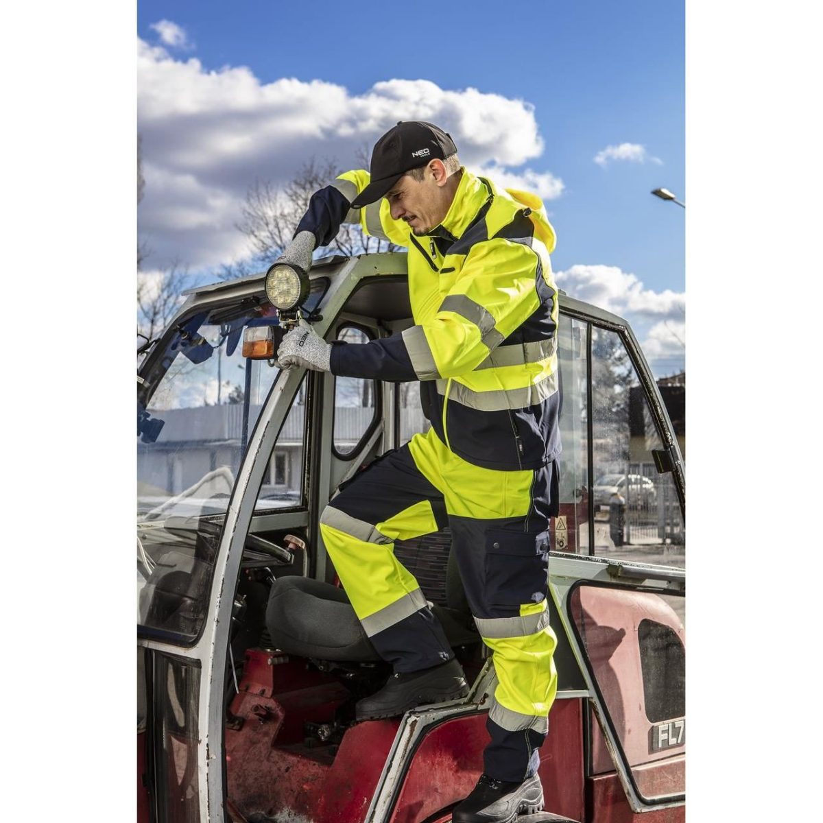 Geaca De Lucru, Reflectorizanta, Galben, Impermeabil, Model Visibility, Marimea Xl/56, Neo