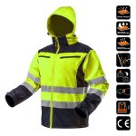 Geaca de lucru, reflectorizanta, galben, impermeabil, model Visibility, marimea XL/56, NEO - imagine 5