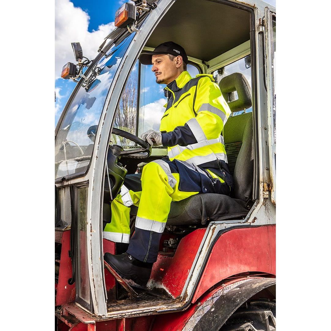 81-750-M-3_square Pantaloni De Lucru, Reflectorizanti, Impermeabili, Galben, Model Visibility, Marimea M/50, Neo - Imagine 3