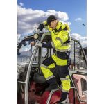 Pantaloni de lucru, reflectorizanti, impermeabili, galben, model Visibility, marimea XL/56, NEO - imagine 4