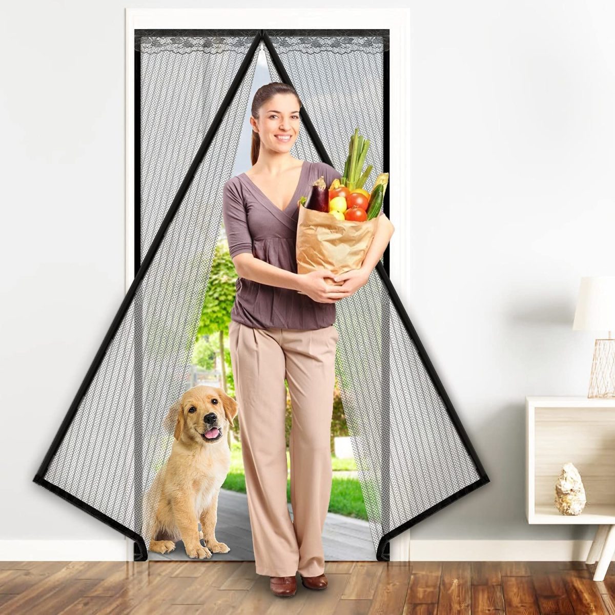Plasa De Tantari Magnetica Pentru Usa, Dimensiune 85 X 210 Cm