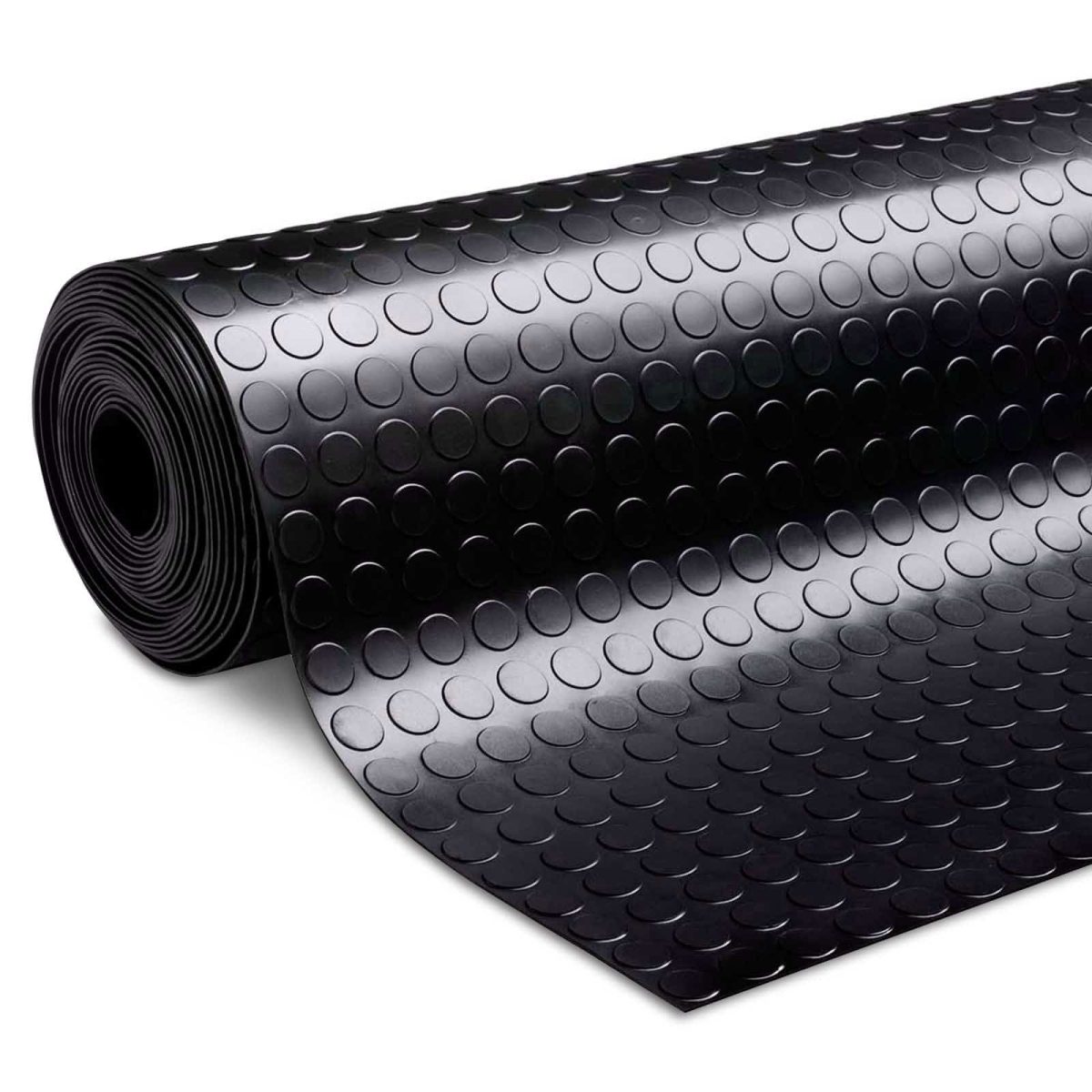 Covor Antiderapant Din Cauciuc, Linoleum Din Cauciuc Pentru Protectie Podea Auto - Model Circle