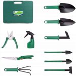 Set 10 unelte de gradina de inalta calitate in valiza de transport, model AVX-WT-EDEN-77 - imagine 3