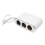 Adaptor bricheta auto tripla 12/24V, iluminata LED, cu intrerupator individual si 1 port USB, 5V, 2.1A - imagine 7