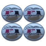 Set 4 buc. ornament central janta, model "F1 Chrome", diametru 5cm - imagine 2