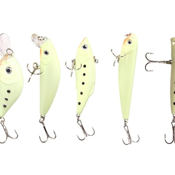 Set Vobler 5 piese Fluorescent pentru pesti pradatori, AVX-AG103C