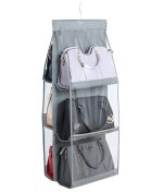 Organizator suspendat cu 6 rafturi pentru genti de mana - imagine 4