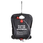 Dus solar suspendat pentru camping sau plaja, capacitate 20l, culoare Neagra - imagine 5