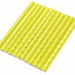 Set 12 ornamente din material reflectorizant pentru spite bicicleta, culoare galben