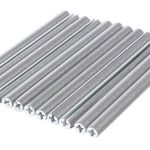 Set 12 ornamente din material reflectorizant pentru spite bicicleta, culoare gri - argintiu