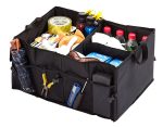 Organizator portbagaj auto cu 9 buzunare, 55 x 38 x 26cm, culoare neagra - imagine 2
