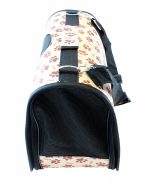 Geanta de Transport pentru Caine Pisica ALB/MARO - imagine 3