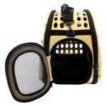 Geanta de transport pentru caine sau pisica culoare Beige AG644T - imagine 5