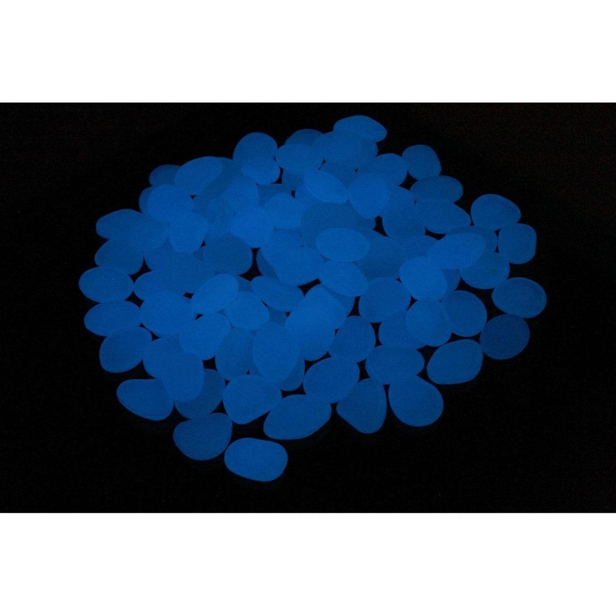 Set 100 Pietre Decorative Fluorescente, Culoare Albastru, Avx-Ag653A