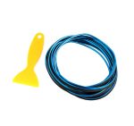 Banda decor interior crom TUNING, 5m, ALBASTRU - imagine 4