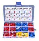 Set 280 de conectori de sertizare izolati, 15 tipuri, in carcasa de plastic - imagine 2