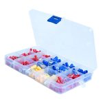 Set 280 de conectori de sertizare izolati, 15 tipuri, in carcasa de plastic - imagine 4