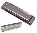 Muzicuta metalica pentru copii, lungime 10,5 cm - imagine 2