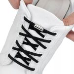 Sireturi elastice SMART pentru incaltaminte cu clema metalica, culoare neagra - imagine 4