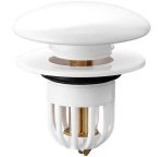 Dop scurgere chiuveta alb, deschidere cu click - imagine 3