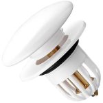 Dop scurgere chiuveta alb, deschidere cu click