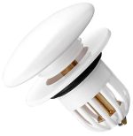 Dop scurgere chiuveta alb, deschidere cu click