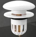 Dop scurgere chiuveta alb, deschidere cu click - imagine 4