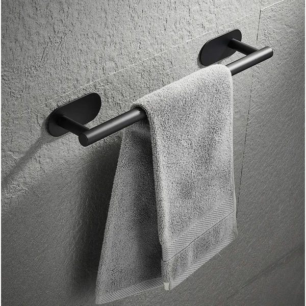 Suport din oțel pentru prosop, lungime 40 cm, culoare Neagra
