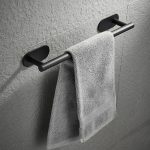 Suport din oțel pentru prosop, lungime 40 cm, culoare Neagra