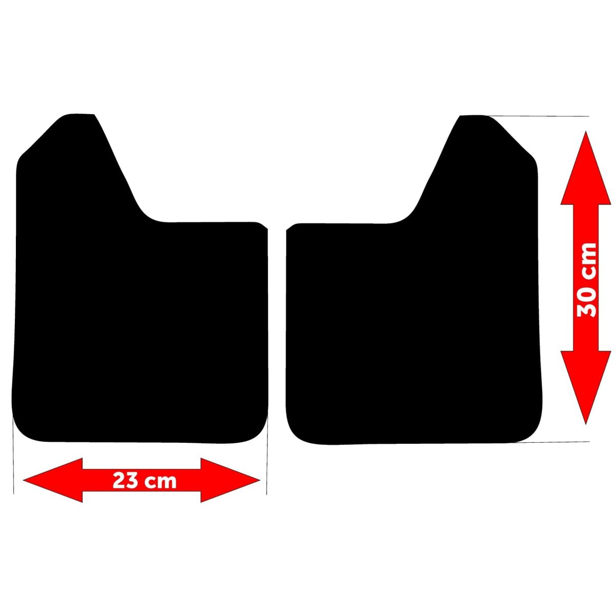 Set 4 Aparatori Noroi Sport Din Cauciuc Pentru Autoturisme, Universale, Model Racing, Dimensiune 30 X 23Cm - Imagine 3