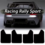 Set 4 Aparatori Noroi SPORT din cauciuc pentru autoturisme, universale, model Blank, dimensiune 30 x 23cm