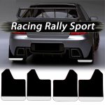 Set 4 Aparatori Noroi SPORT din cauciuc pentru autoturisme, universale, model Silver, dimensiune 30 x 23cm