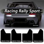 Set 4 Aparatori Noroi SPORT din cauciuc pentru autoturisme, universale, model Racing, dimensiune 30 x 23cm